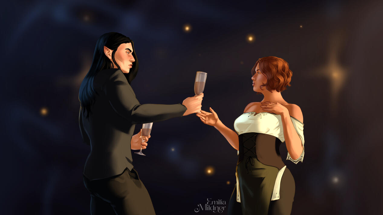 Eldas & Luella inspired by A Deal with the Elf King by Elise Kova
