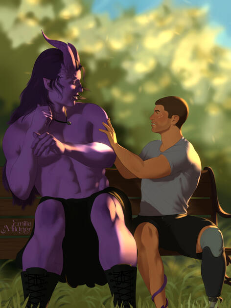 Edin & Hunter inspired by Monstrous series by Lily Mayne
