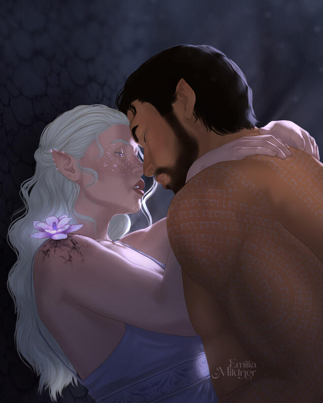 Moonlight inspired by To Bleed a Crystal Bloom by Sarah A. Parker